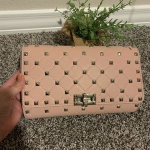 Pink clutch or crossbody